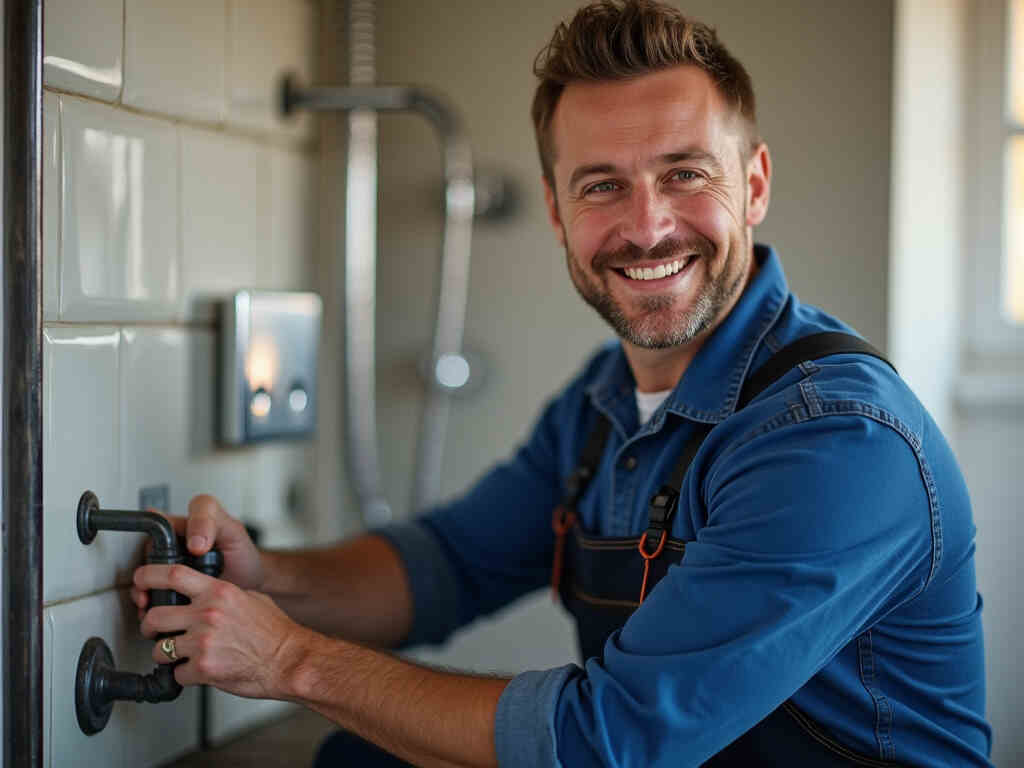Handwerker bei der Arbeit